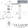 Bristan Cobalt Cloakroom Basin Mixer without Waste Spares